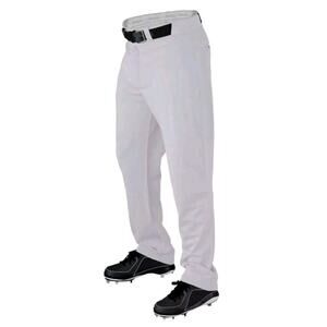 Wilson Baseball Pants Men L White‎ Relaxed Fit Full Leg Wicking Warp Knit NEW